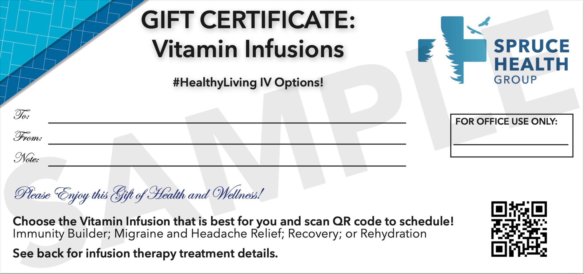 vitamin infusions gift certificate